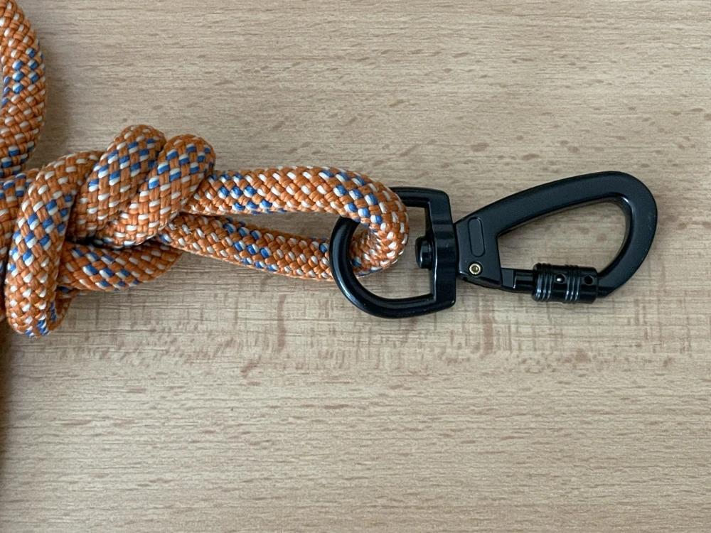 Vodítko Oranžové zkracovací z lana 6m